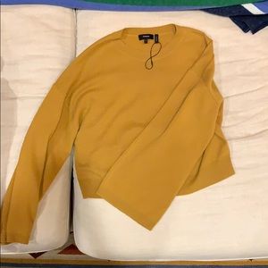 100% cashmere Theory tumeric sweater